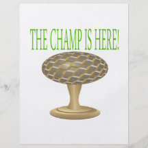 The Champ Is Here Personalised Flyer