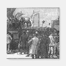 The Chartist Demonstration on Kennington Fridge Magnet