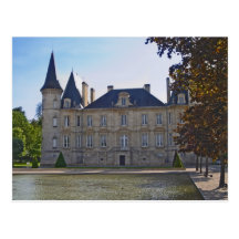 The Chateau Pichon Longueville Baron and pond Post Card
