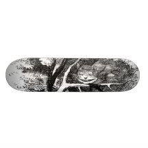 The cheshire cat custom skate board
