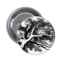 The cheshire cat pinback button