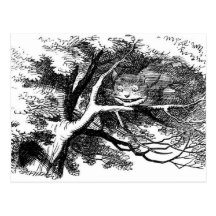 The cheshire cat postcards