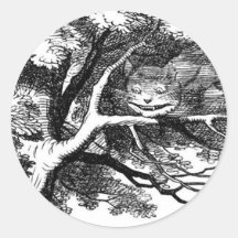The cheshire cat sticker