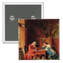 The Chess Players, 1856 Pin