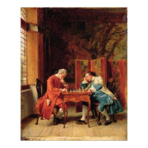 The Chess Players, 1856 posters