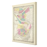 The Cities Of Pittsburgh Allegheny Cincinnati Gallery Wrap Canvas