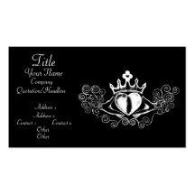 The Claddagh (White) Business Card Template
