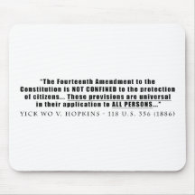 The Constitution Applies to ALL PERSONS Mousepad