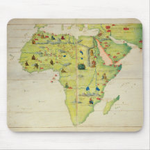 The Continent of Africa Mouse Pad