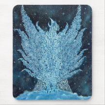 The Cosmic Phoenix Mouse Pad.