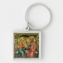 The Crowning of the Virgin, from the right wing Key Chains