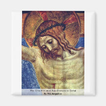 The Crucified And San Domenico Detail Magnets