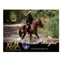 THE CRUSADE BEGINS-postcard