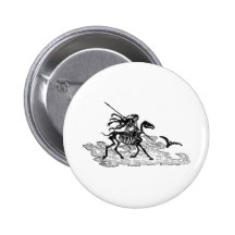 "The Day of the Dead" circa 1901 Pinback Button