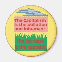 The decrease(2) fridge magnet