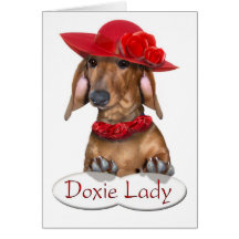 The Doxie Lady Card