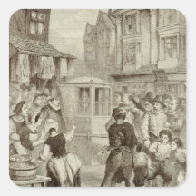 The Duke of Buckingham Square Stickers