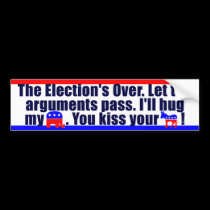 The Election is Over - Anti Obama bumper stickers