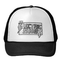 The Electric Shop (grey scale) Mesh Hats