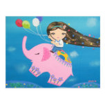 The Elephant Rider Post Card