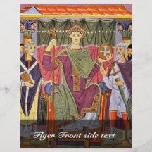 The Enthroned Rulers By Meister Der Reichenauer Sc Full Color Flyer