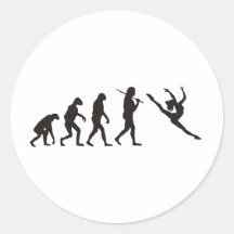 The Evolution of the Dancer Round Sticker