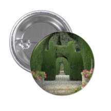 The famed gardens of the Alhambra, Granada, Spain Buttons