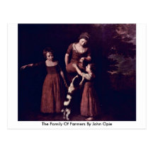 The Family Of Farmers By John Opie Postcard