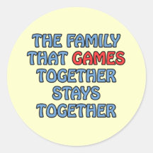 The Family That Games Together Sticker