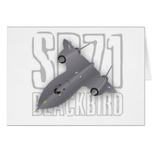 The fastest supersonic spy plane: SR-71 Blackbird Greeting Card