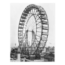 The ferris wheel at the World's Columbian Postcards