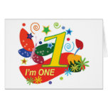 The first birthday greeting cards