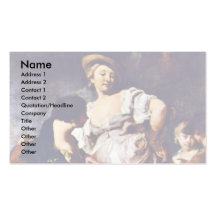 The Fortune Teller By Piazzetta Giovanni Battista Business Card Templates