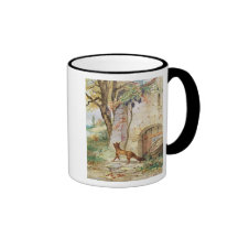 The Fox and the Grapes, illustration for Mugs