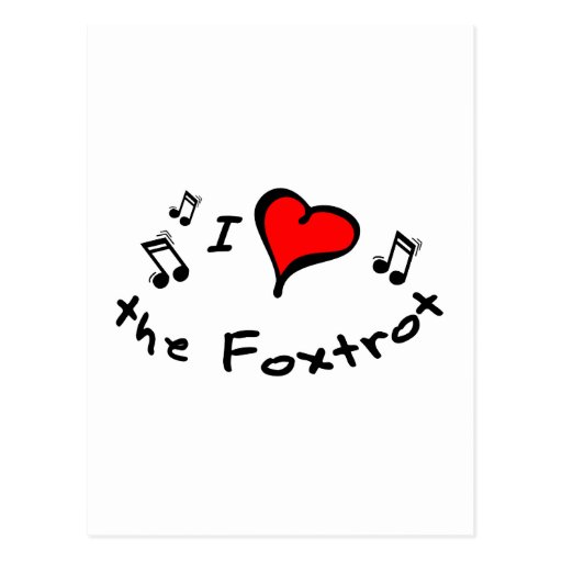 the Foxtrot I Heart-Love Gift Post Cards