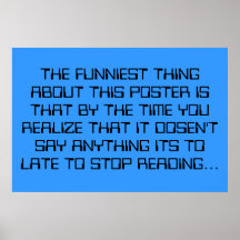 The funniest thing poster