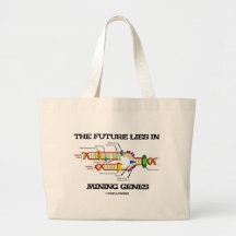 The Future Lies In Mining Genes (DNA Replication) Canvas Bag