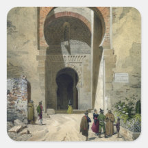 The Gate of Justice, entrance to the Alhambra, Gra Square Stickers