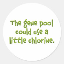 The Gene Pool Round Stickers