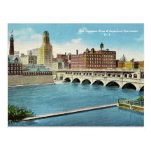 The Genesee River & Aqueduct  Postcard