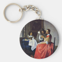 The Girl With A Wine Glass, Nederlands Heren: Dame Keychains