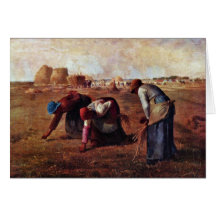 The Gleaners By Millet  (Best Quality) Greeting Card