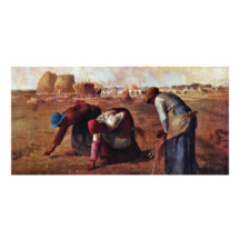 The Gleaners By Millet  (Best Quality) Custom Photo Card