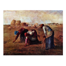The Gleaners By Millet  (Best Quality) Postcard