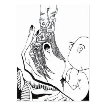 The God Hand. Postcard