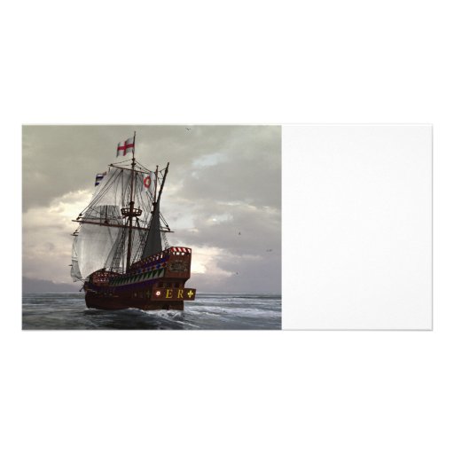 The Golden Hind Customized Photo Card