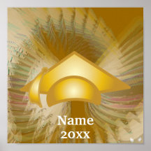 The Graduate Angelic Wings Dazzling GoldenPoster