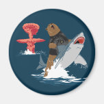 The Great Escape - bear shark cavalry Fridge Magnets
