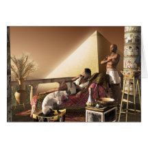 The Great Pyramid of Giza Greeting Cards