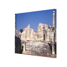The Great Staircase of the Temple of Apollo Stretched Canvas Print